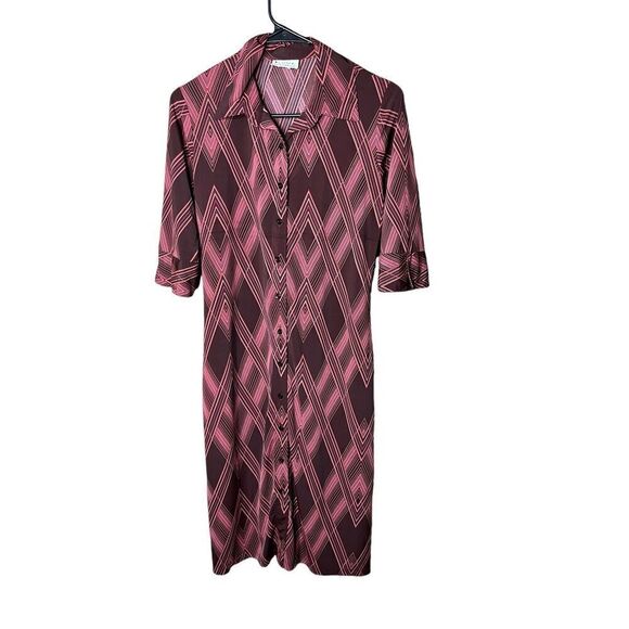 Vintage Wanted Clothing Y2K Retro Button Front MIDI Dress Size M - Picture 1 of 10